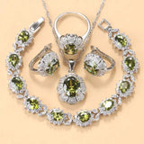 Earrings Necklace And Ring For Women 4 PCs Set - Lootquake