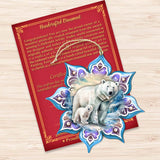 Adornos de madera con forma de copo de nieve de oso polar de G. Debrekht - Decoración de vida silvestre - 8688408