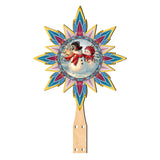 Snow Much in Love Tree Topper Wooden Decor by D. Gelsinger - Santa Snowman Christmas Decor - 89518-DG