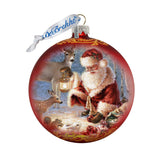 Adorno de cristal "Abundancia de alegría", edición limitada, de D. Gelsinger - Decoración navideña de Papá Noel y muñeco de nieve - 73890-0104