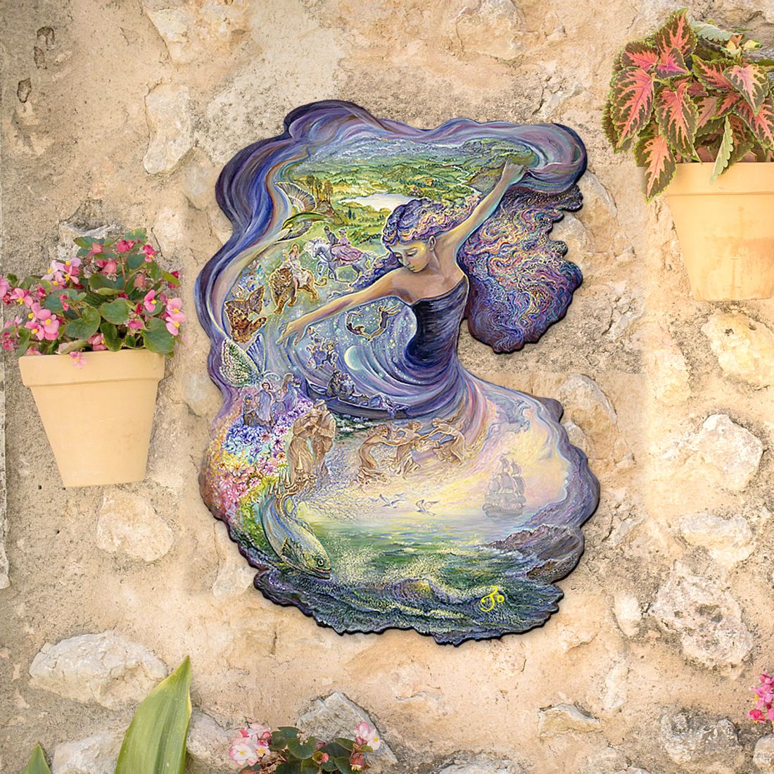 Dance of Dreams Wall Hanger by Josephine Wall - Christmas Decor - 845618H-JW