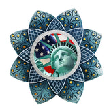Statue of Liberty Sculpted Hand-Painted Christmas Ornament by G. DeBrekht - American Christmas Decor - 6103401