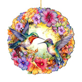 Adornos navideños de madera con forma de corona de colibríes de G. DeBrekht - Decoración de Pascua y primavera - 8652804