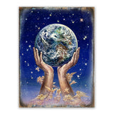 Weep of the World Fantasy Wooden Wall Art by Josephine Wall - Fantasy Decor - 852131-JW