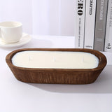 A Scented Candle with a Unique And Fresh Aroma, Made from Soy Wax And Presented in a Wooden Boat-Shaped Container. It Is Perfect for Homes, Hotels, And Upscale Restaurants. Widely Used to Create a Romantic And Warm Atmosphere