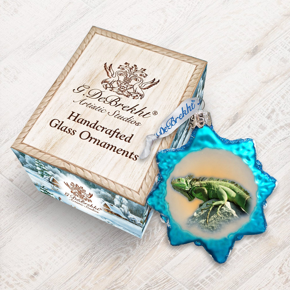 Adorno de cristal con forma de lagarto de G. DeBrekht - Designocracy - 776286