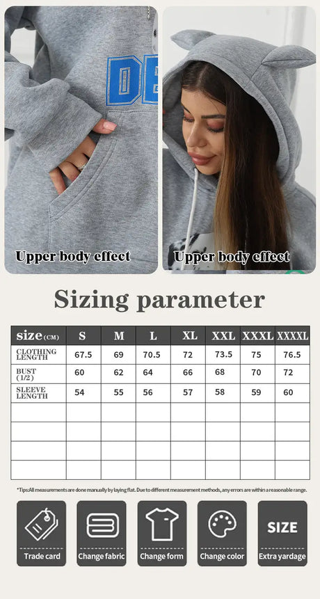 Women's Fashionable Casual Printed Long Sleeved Sweatshirt - Lootquake