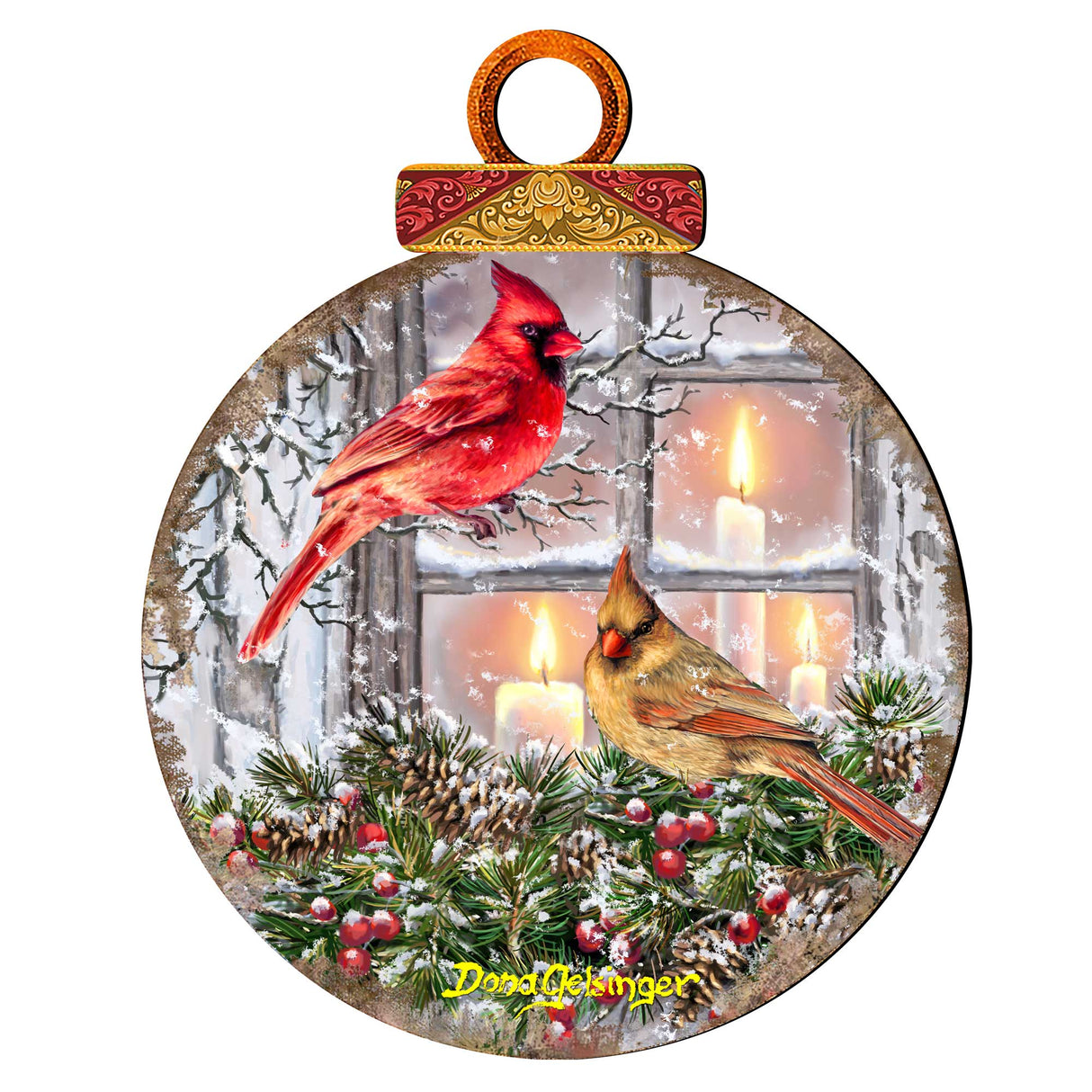 House Birds Holiday Door Decor by D. Gelsinger - Christmas Decor - 8421126H-DG