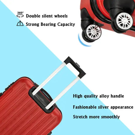 Vertical Pattern Three In One Handle Universal Wheel Pull Rod Box - Lootquake