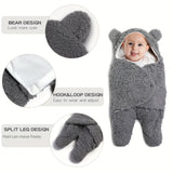 1 gigoteuse en velours, jolie couverture en forme d'ours, cadeau de Noël, d'Halloween et de Thanksgiving
