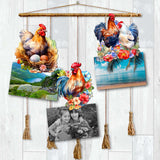 Spring on the Farm Decorative Wooden Clip-on Ornaments Set of 3 by G. Debrekht - Easter Decor - 8091056C-S3
