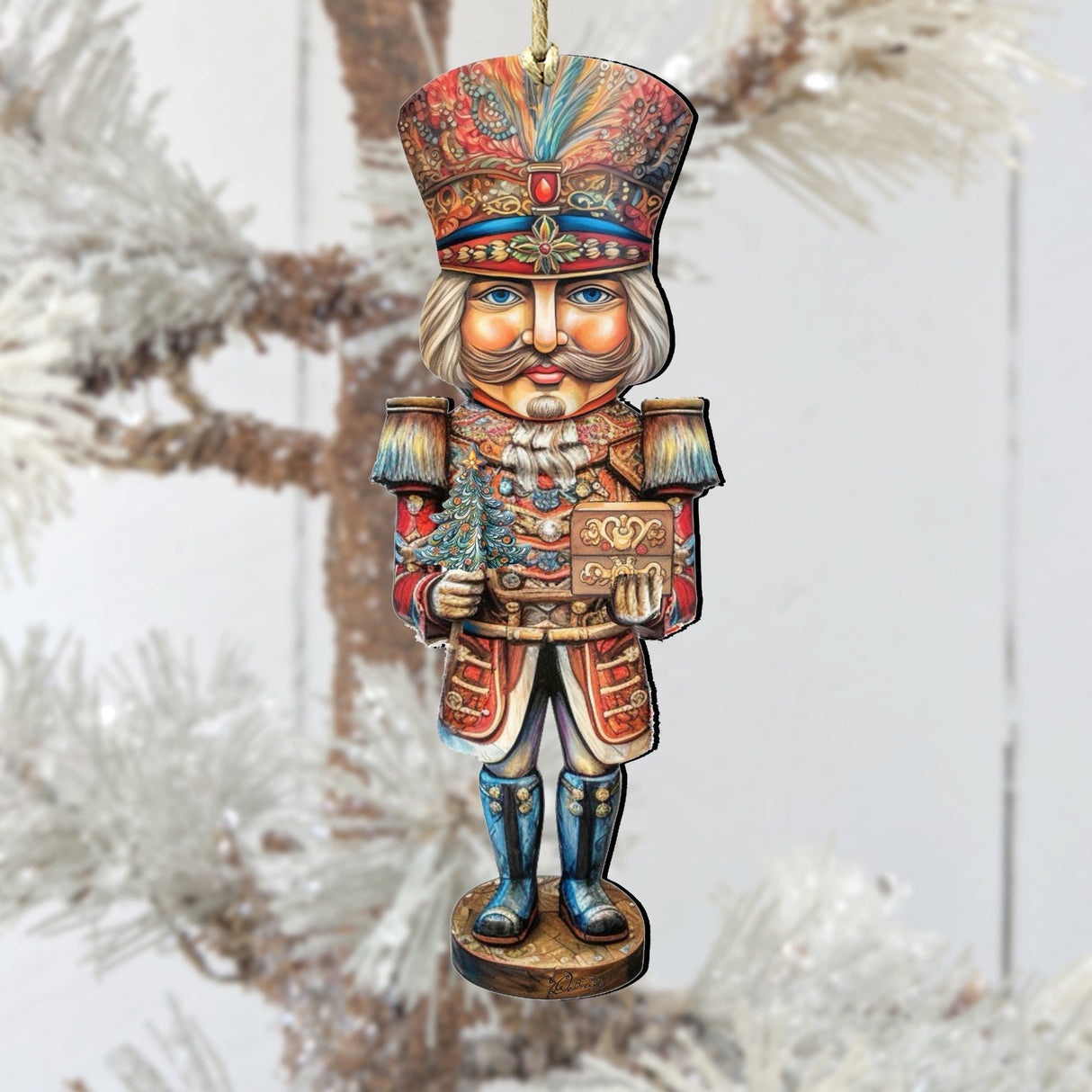 Nutcracker Prince Wooden Ornaments by G. Debrekht Christmas Decor - 8611060