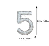 Korean Version Of Xiaoxiangfeng Digital 5 Shiny Brooch - Lootquake