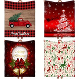 1pc Christmas Throw Blanket - Reindeer and Christmas Trees Printed, Soft, Cozy, Holiday-Themed, Versatile Throw for Couch, Bed, Sofa, Office, Camping, Indoor and Outdoor Use
