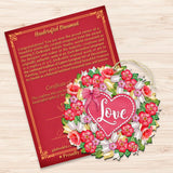 Love Flower Wreath Wooden Ornaments by G.DeBrekht - Love Family Kids Decor - 8185303-4