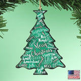 Merry Christmas Tree Ornament by Nature Wonders - Christmas Decor - 81988122