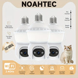 4MP Light Bulb Security Camera | 5G2.4G HD Camera | Wireless | 360-degree Night Vision, AI Body Detection, Two-way Calls, Continuous Recording
