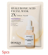 Collagen Face Mask Moisturizing Firming Face Sheet Mask Hyaluronic Acid Facial Masks Beauty Skin Care Gel Skin Care - Lootquake