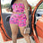 Ladies' Butterfly Print Chest Wrapped Casual Beach Vacation Style Sexy Top And Shorts Set - Lootquake