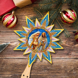 Born Under Bright Star Tree Topper Wooden Decor by G. Debrekht - Nativity Holiday Decor - 89503