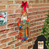 Corona de la Alegría de Papá Noel, decoración navideña para puerta de G. Debrekht - Decoración navideña de Papá Noel y muñeco de nieve - 8691402H