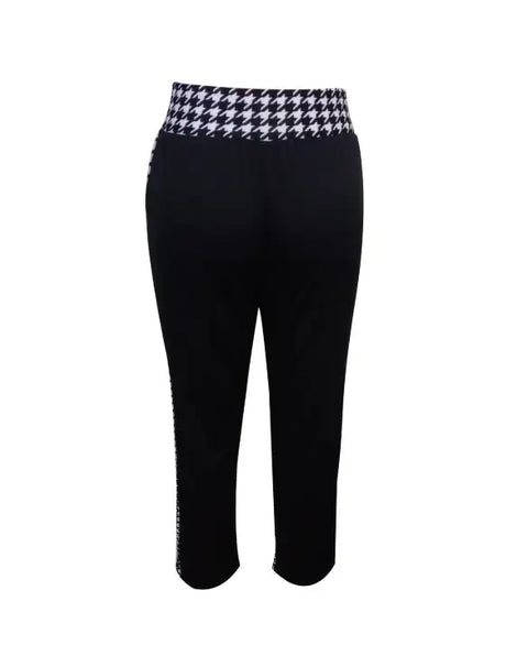 Ladies' Solid Color Herringbone Button Fashionable Slimming Casual Pants - Lootquake