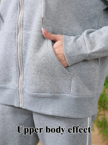 Women's Long Sleeved Hoodie Set - Lootquake