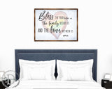 Bless the Food Before Us - Wooden Kitchen Blessing - Verse Wall Decor - Contemporary Decor - Script Wall Art - Meal Prayer Sign - 310333