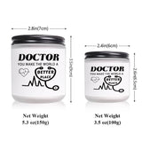 Glass Doctor Themed Lavender Scented Candle - Appreciation Gift for Medical Professionals, Future & Country Doctors, Retirement & Birthday Present, No Electricity Needed, Ideal for Men & Women