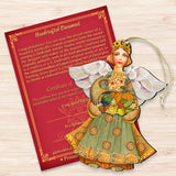 Fall Angel Wooden Ornaments by G. DeBrekht - Thanksgiving Halloween Decor - 8155232