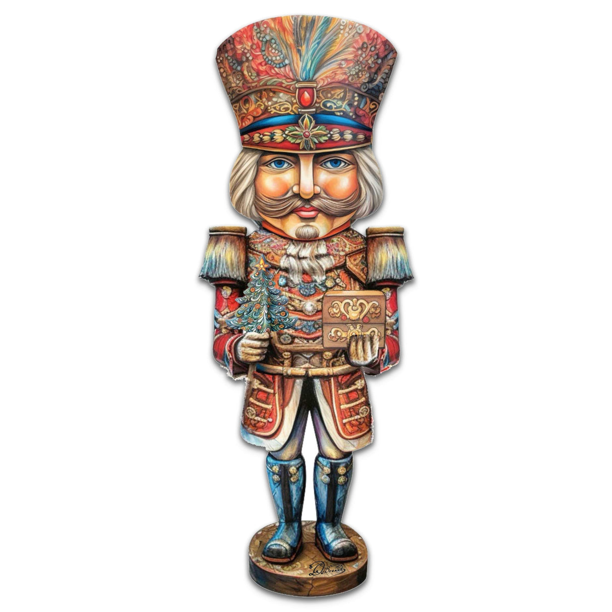 Decoración navideña para puerta con el Príncipe Cascanueces de G. Debrekht - 8611060H