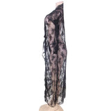 Lingerie Lace Long Dress Nightgown - Lootquake