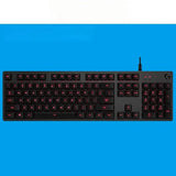 G413 Gaming Electronic Sports Mechanical Keyboard Desktop Backlight 104 Key Metal Panel - Lootquake