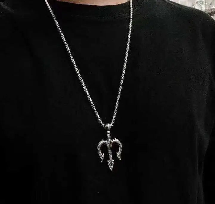 Sea King Trident Cross Border Necklace Pendant - Lootquake