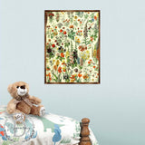 Flowers Montessori Wooden Poster - Homeschool I Educational Poster - Classroom Decor - Aesthetic - 310222