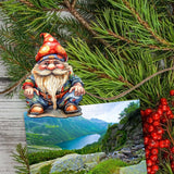 Christmas Gnomes Wooden Clip-on Ornaments Set of 3 by G. Debrekht - Christmas Decor - 8091031C-S3