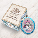 Adorno de cristal de mercurio con forma de muñeco de nieve de Jamie Mills-Price - Decoración navideña de Papá Noel - 778201-MP