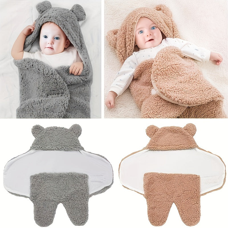 1 gigoteuse en velours, jolie couverture en forme d'ours, cadeau de Noël, d'Halloween et de Thanksgiving