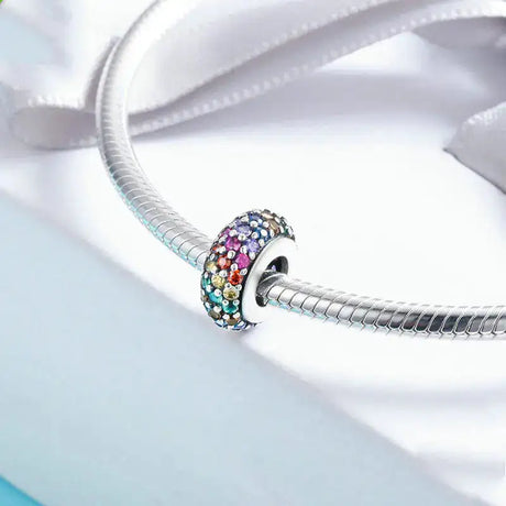 S925 Rainbow Sterling Silver Beads for DIY Necklaces - Lootquake