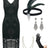 YESSA Great Gatsby Dresses for WomenFringe Flapper Dresses 1920s Dresses for Women Roaring 20s Dress for Harlem Nights-Flapper CostumesX-LargeBlack - Lootquake
