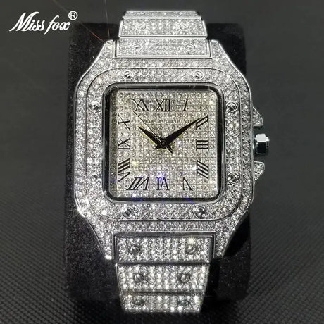 Waterproof Full Diamond Men's Watches - Lootquake