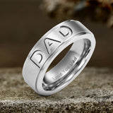 Dad Stainless Steel Band Ring