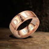 Dad Stainless Steel Band Ring