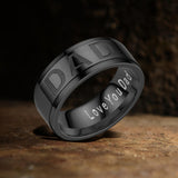 Dad Stainless Steel Band Ring