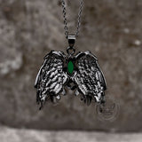 Dark Angel Wing Brass Gothic Pendant