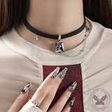 Dark Bat Alloy Resin Gothic Necklaces