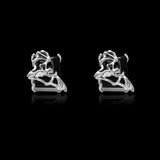 Dark Bat Alloy Resin Gothic Stud Earrings