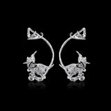 Dark Bat Alloy Resin Gothic Stud Earrings