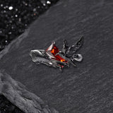 Dark Crow Sweet Cool Style Copper CZ Open Ring