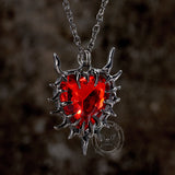 Dark Thorn Heart Alloy Gothic Necklace